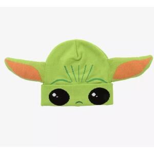 Star‎ Wars The Mandalorian The Child Baby Yoda Flip-Down Adult Beanie NWT